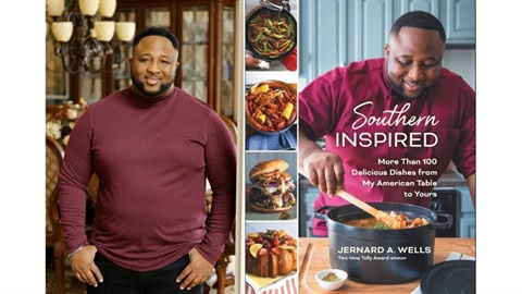 Jernard A Wells publicity photo and book cover Southern Inspired