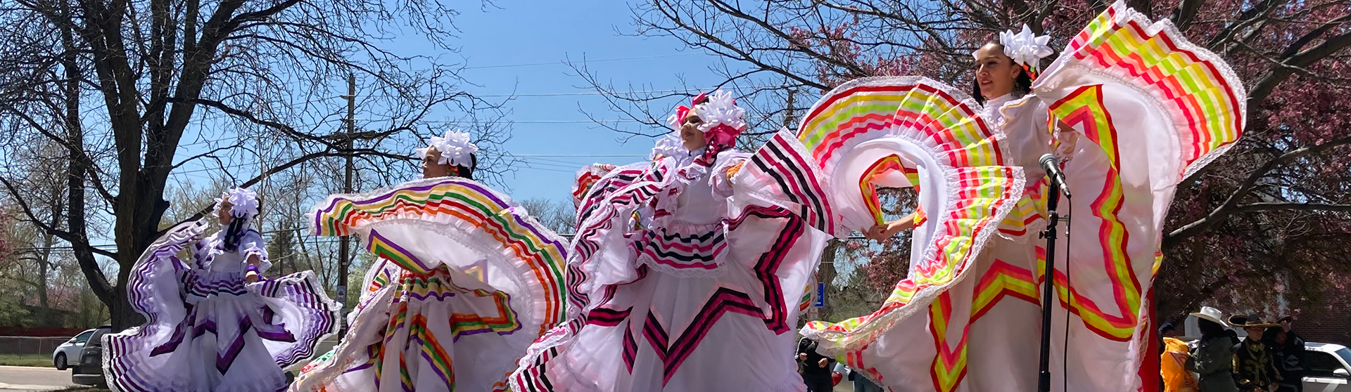 Dancers performing at Bemis Public Library